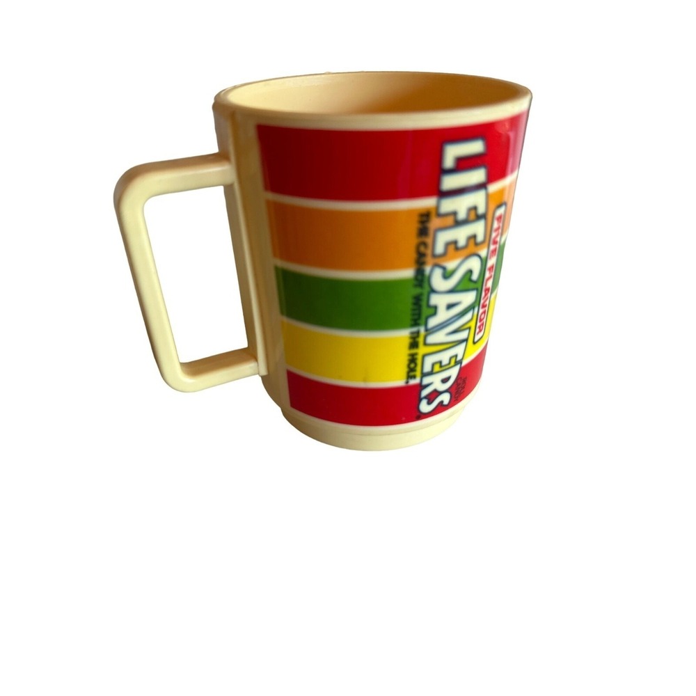 Vintage 1980s Deka Lifesavers Plastic Cup Candy Advertising‎ Kitchen - Picture 3 of 6